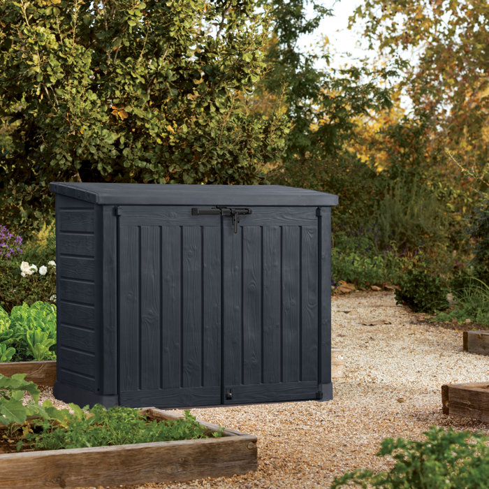 Keter RESIN GARDEN BOX MULTIFUNCTION 1200L BLACK FLAT ROOF